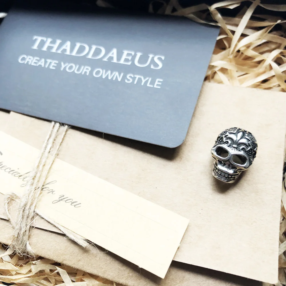 Бусины с лилийским черепом 2019 серебряные бусины Rebel Street 925 подходит для браслета