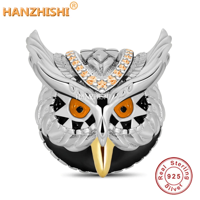 

Бусины-шармы для браслета из серебра 925 пробы с птицей