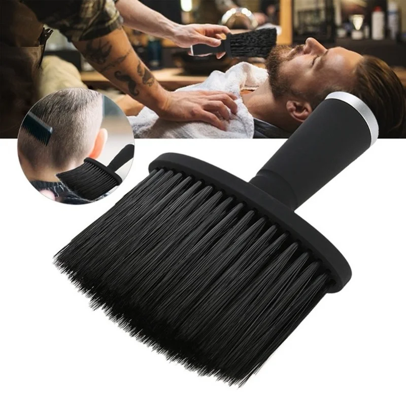 

Soft Hair Dust Brush Neck Face Duster Barber Hair Sweeping Brush salon Cutting Brush Styling Tools Neck Hair Brush
