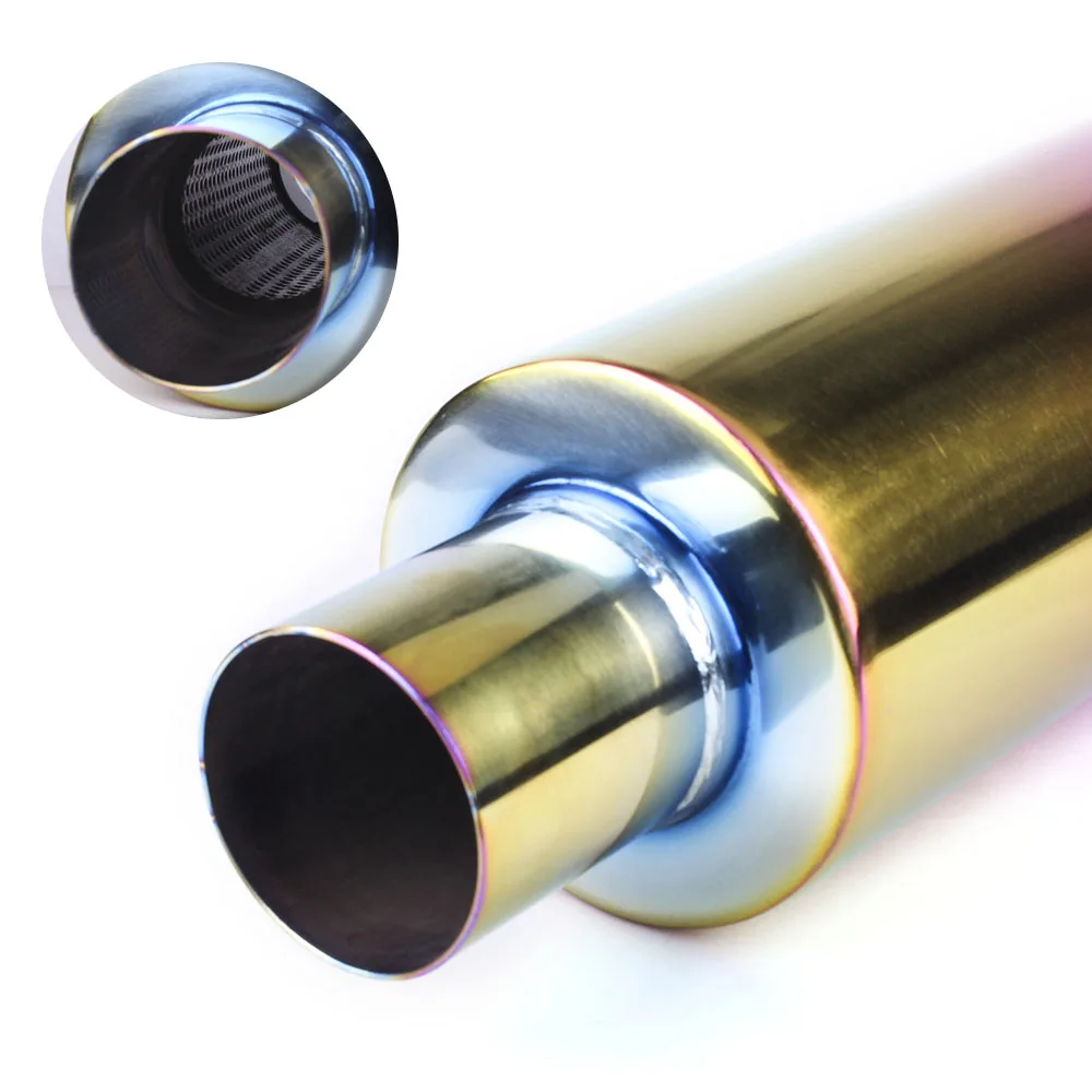 Универсальная выхлопная труба RASTP Neo Chrome Hi Power из нержавеющей стали 304 гоночный