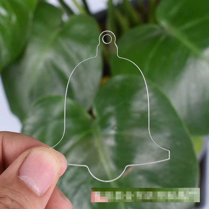 50 шт. акриловые диски прозрачные круглые пустые для DIY брелока набор Прямая