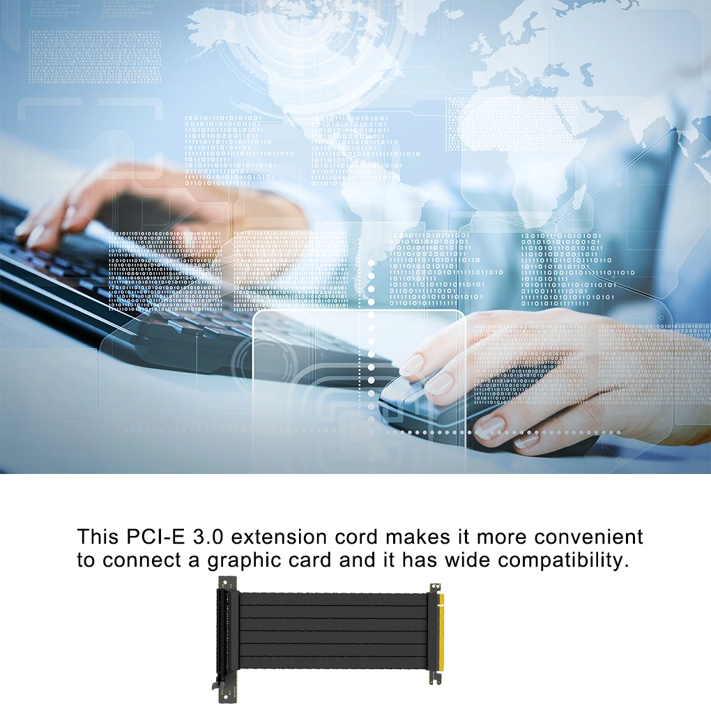 

Gen3.0 PCI E 3.0 16X Graphics Card vertical kickstand/base A TX case Flexible Extension Cable Riser Card Adapter for GPU