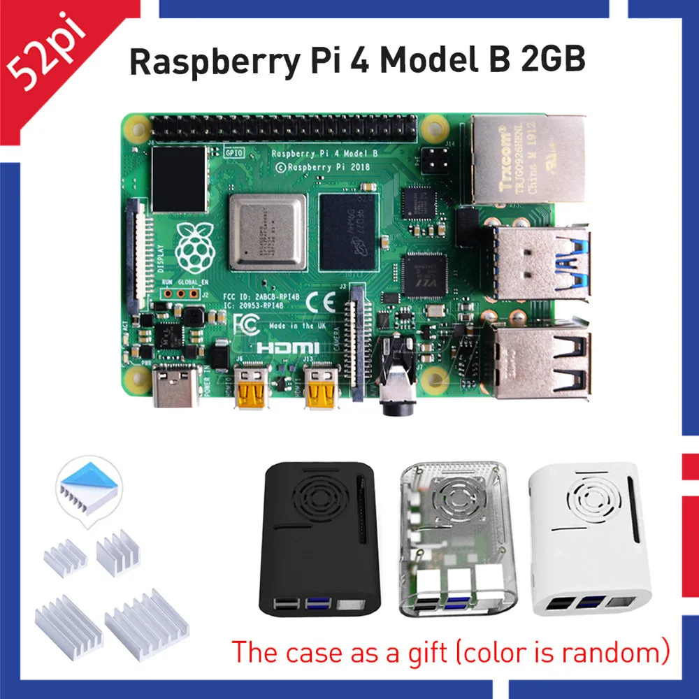 В наличии! Raspberry Pi 4 Model B с 2 Гб Оперативная память (новый 2019) 64bit четырехъядерный 1 5