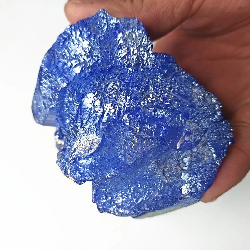 

467g crystal cluster Specimen Blue aura flower natural electroplating Gemstone quartz cluster Healing