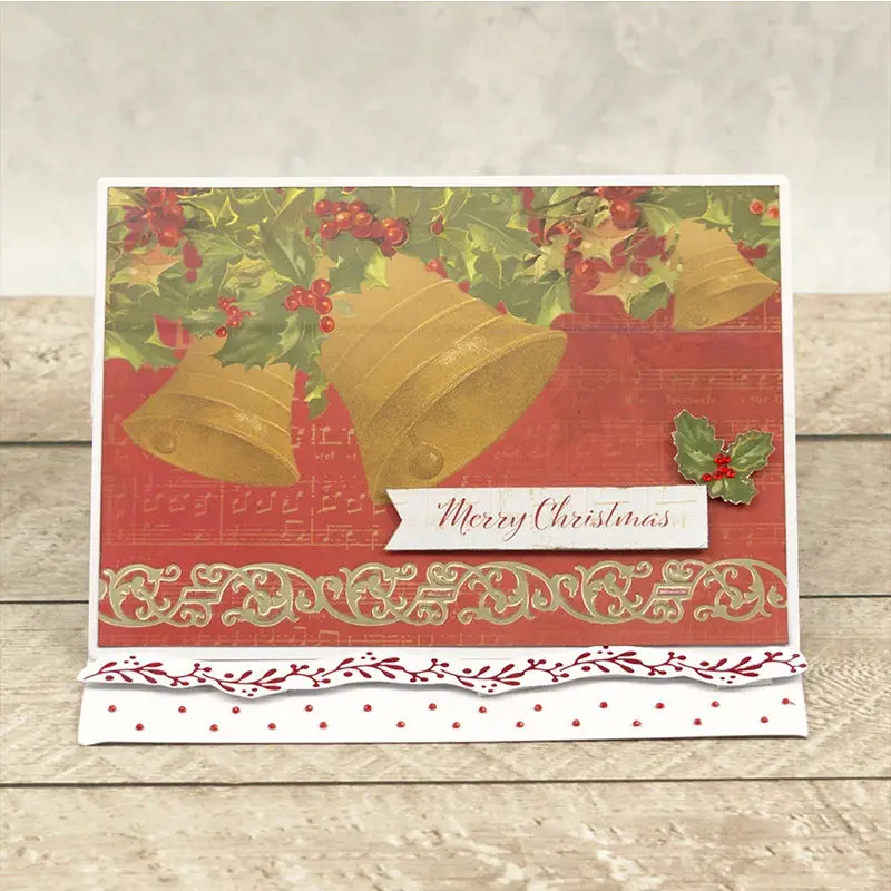 Олень Рождественская елка снежинка металлическая Горячая фольга пластина для