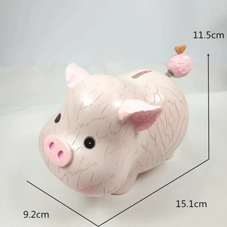 

Coins Piggy Bank Pink Pig Coin Box Money Box Birthday Children Gift Mini Lucky Pink Money Hucha Infantil Home Garden BE50MB
