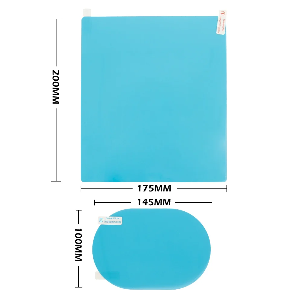 

8pcs Car Rear Mirror Protective Film Anti Fog Window Clear Rainproof Rear View Mirror Protective Soft Film Auto Accessories