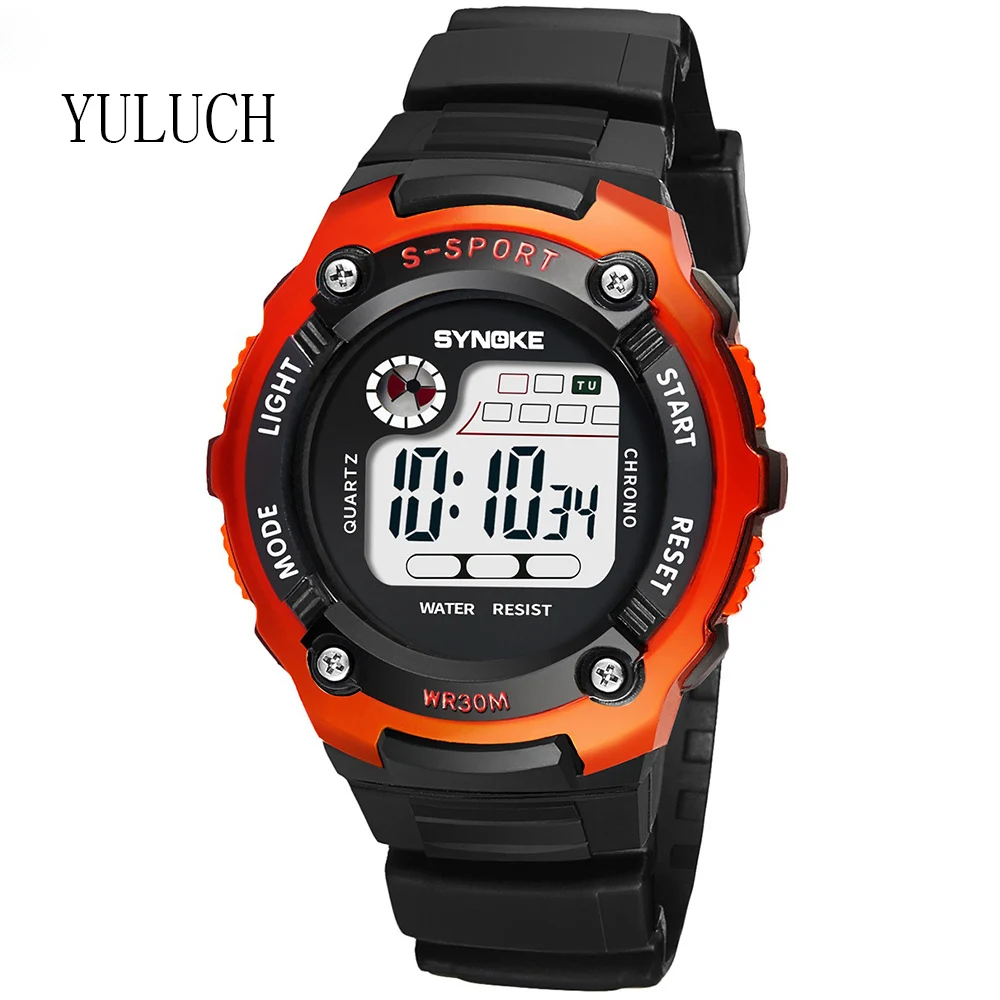 Спортивные часы YULUCH для студентов детские электронные модные мальчиков с