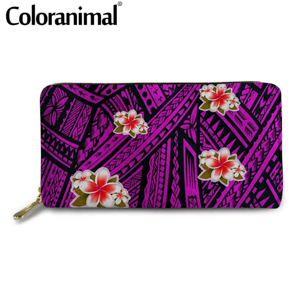 Женский Длинный кошелек Coloranimal в племенном стиле брендовый дизайнерский