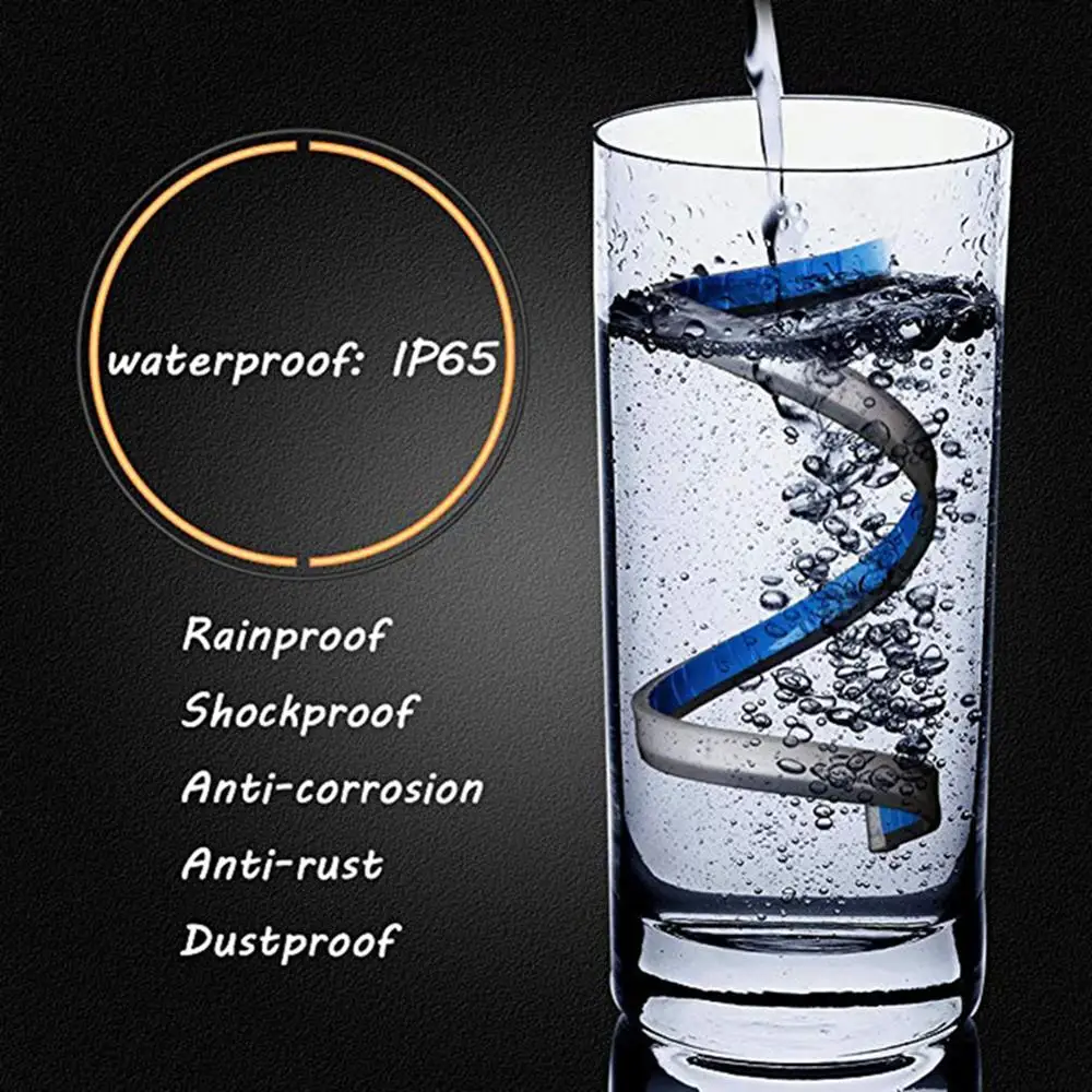 1 шт. 12 В DRL светодиодсветодиодный дневные ходовые огни 30 см Гибкие тормозные