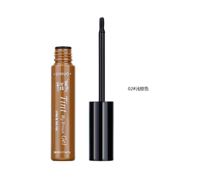 Light Brown Бутылка Красного вина, отшелушивающий средство для увеличения бровей, краска для бровей, тату, водостойкий стойкий гель-крем, Косметика для макияжа - Цвет: Light Brown