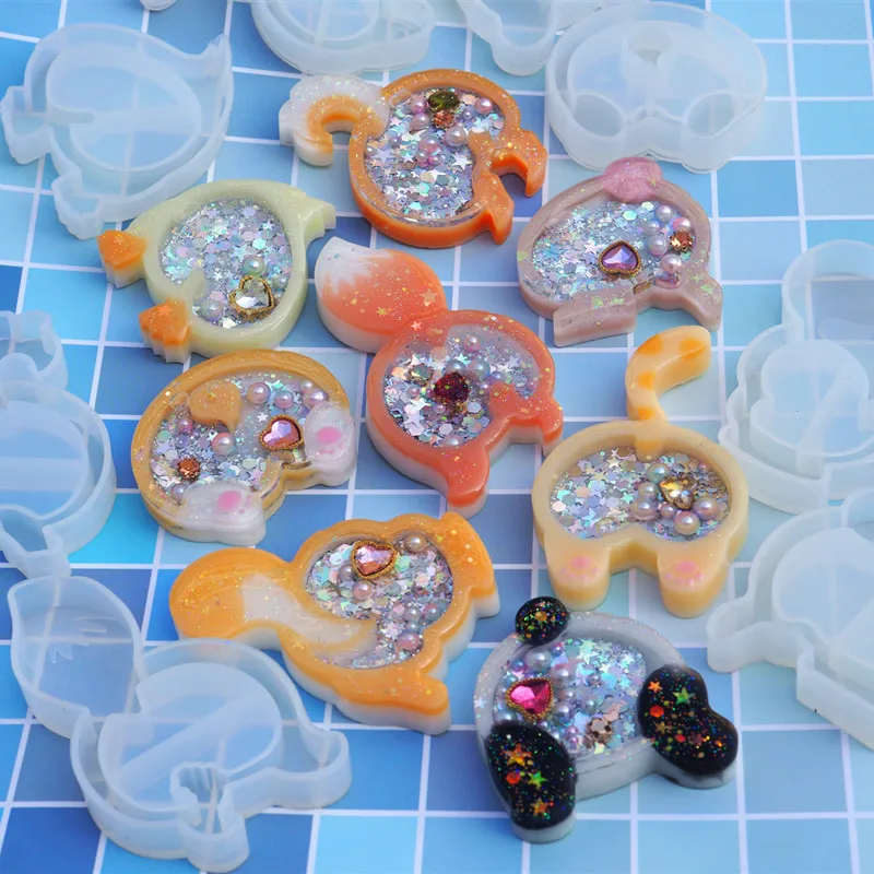 1 шт лиса собака кошка шейкер силиконовые формы ювелирные изделия Форма звезда