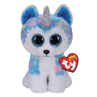 15cm ty blue unicorn dog soft toy big eyes cute plush animal puppie doll birthday christmas gift for children bedside decoration