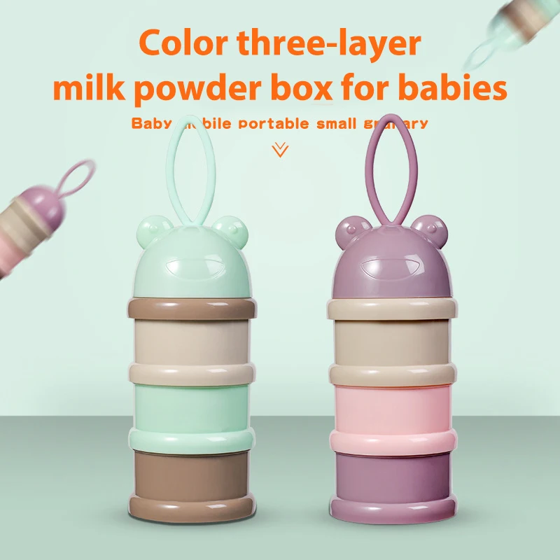 

1PC Portable Baby Food Storage Box Essential Cereal Infant Milk Powder Box Toddle Snacks Container