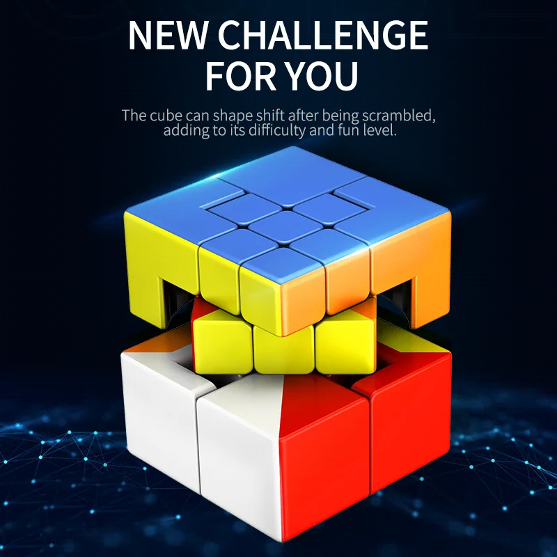 MoYu MeiLong Волшебные кубики 3x3x3 Кубик один два наклейки класс пазл 3x3 кубик 1 2