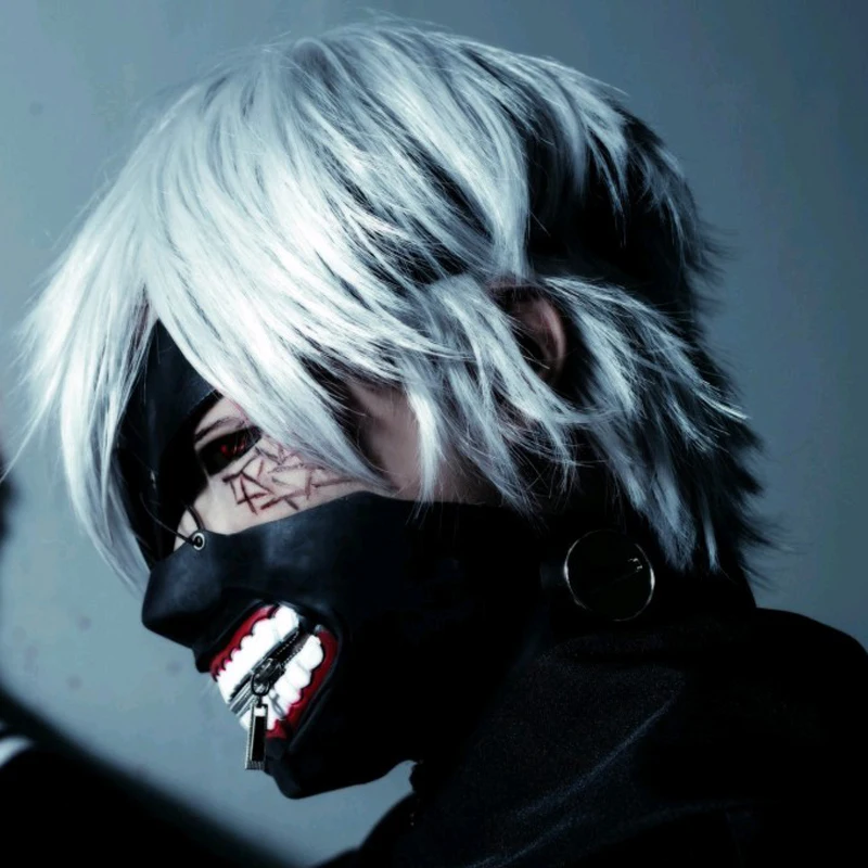 Аниме Tokyo Ghoul для косплея канеки кэна Костюмы маска Хэллоуин Вечерние Маски