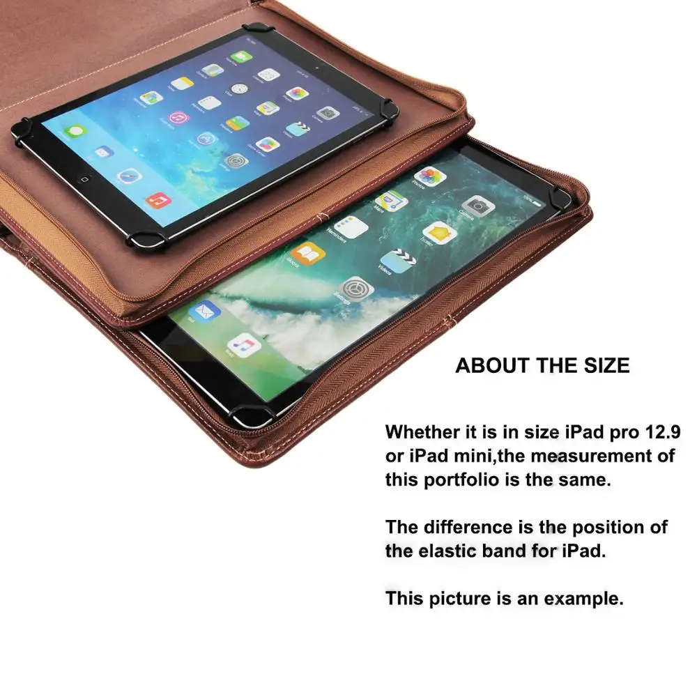 Ручной работы из натуральной кожи Padfolio портфель чехол персонализированный