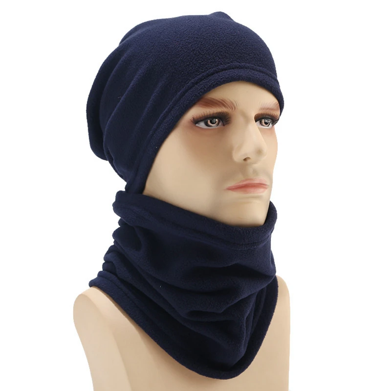 2021 New Autumn Winter Beanie Bonnet Men Women Soft Warm Fleece Hat Scarf Outdoor Sport Design Beanies Hiking Ski Cap | Спорт и