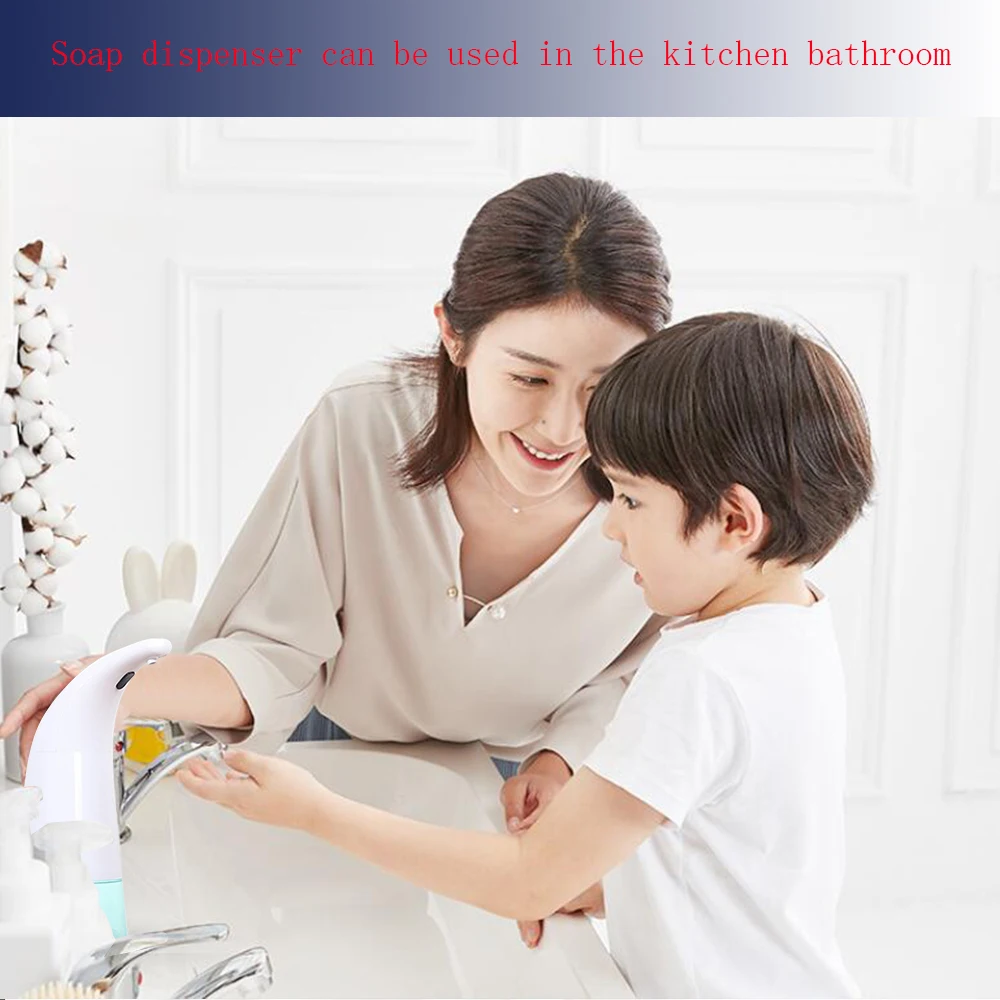 

Touchless Soap Dispenser Battery Operated Electric Automatic HandsFree Bathroom
