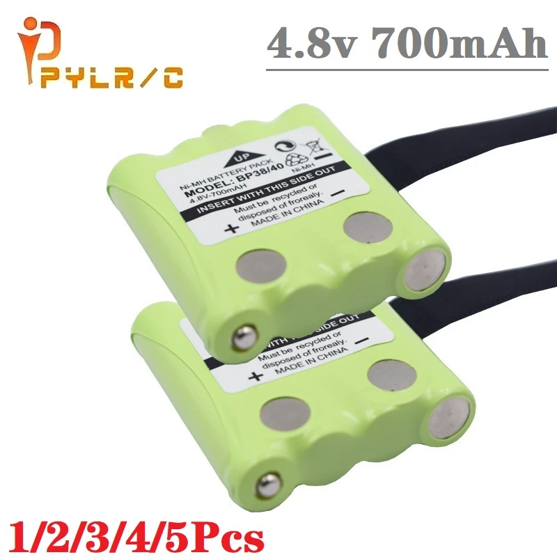 2/3/5 шт. 4,8 в 700 мАч NIMH аккумулятор для BP38 BP39 BP40 BT1013 BT537 перезаряжаемая батарея для MOTOROLA TLKR T4 T5 T6 T7 T8 Series