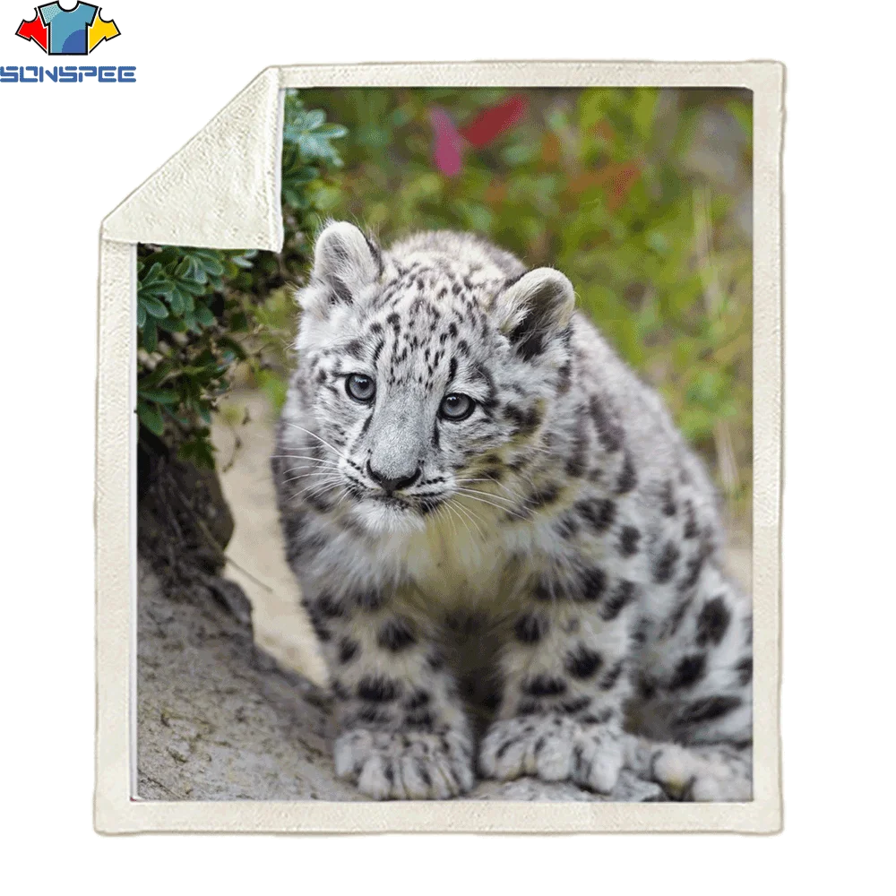

SONSPEE Animal Snow Leopard Art 3D Printing Men's Blanket Hip Hop Ladies Blanket Unisex Clothing Supplier Suitable for Shipper
