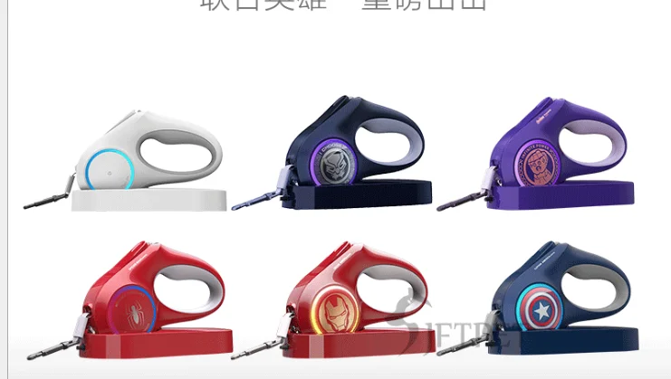 Новый Marvel стример поводок автоматическое расширение прогулки игрушка из веревки