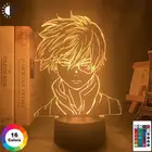 Аниме-фигурка Моя геройская Академия, светодиодный 3D ночсветильник, лампа для детей, детей, мальчиков, декор для спальни, акриловая настольная лампа, подарок