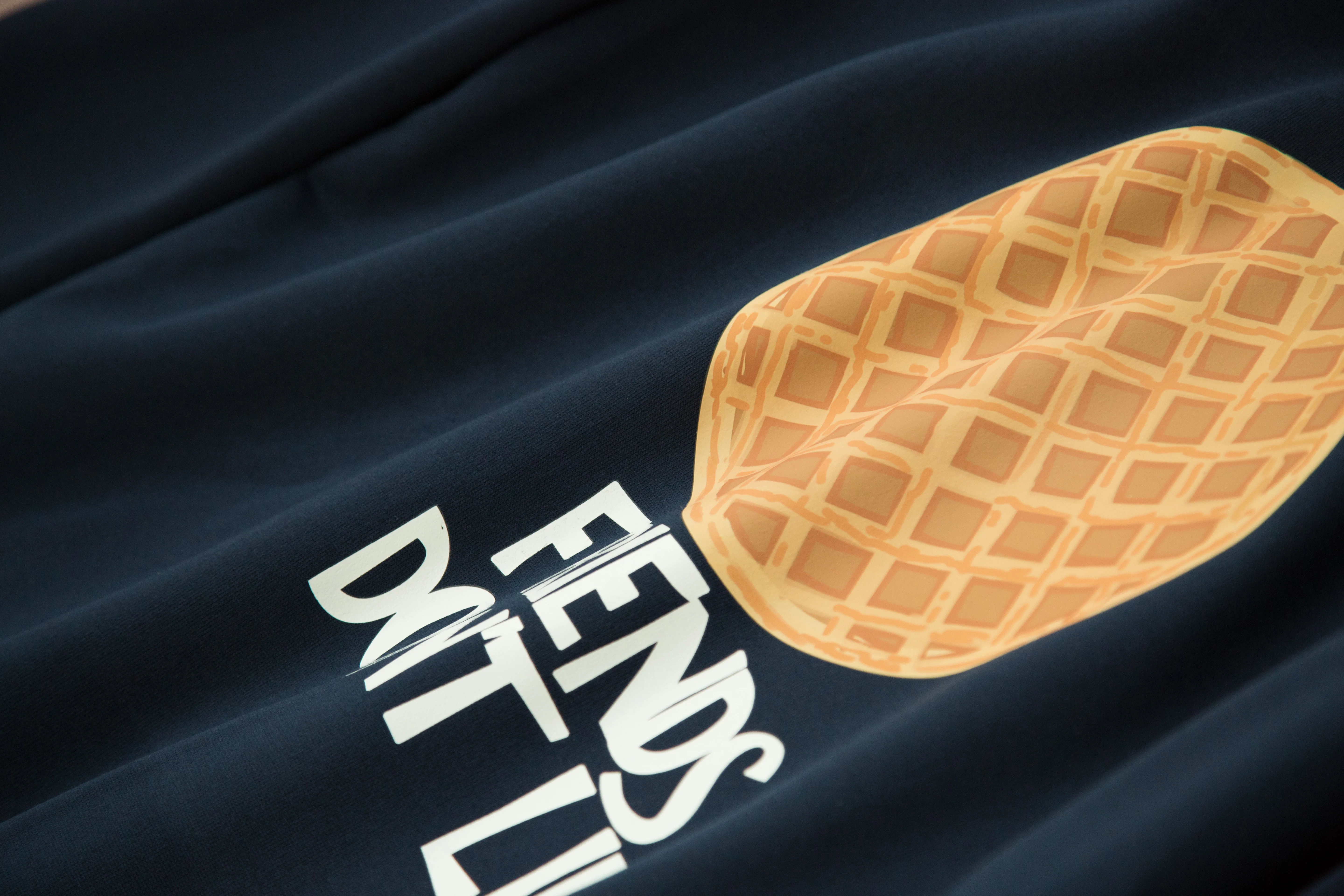 Женская хлопковая флисовая толстовка украшенная вафлями друзьями не лгать