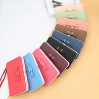 womens bow detail card holder cardholder ladies long wallets