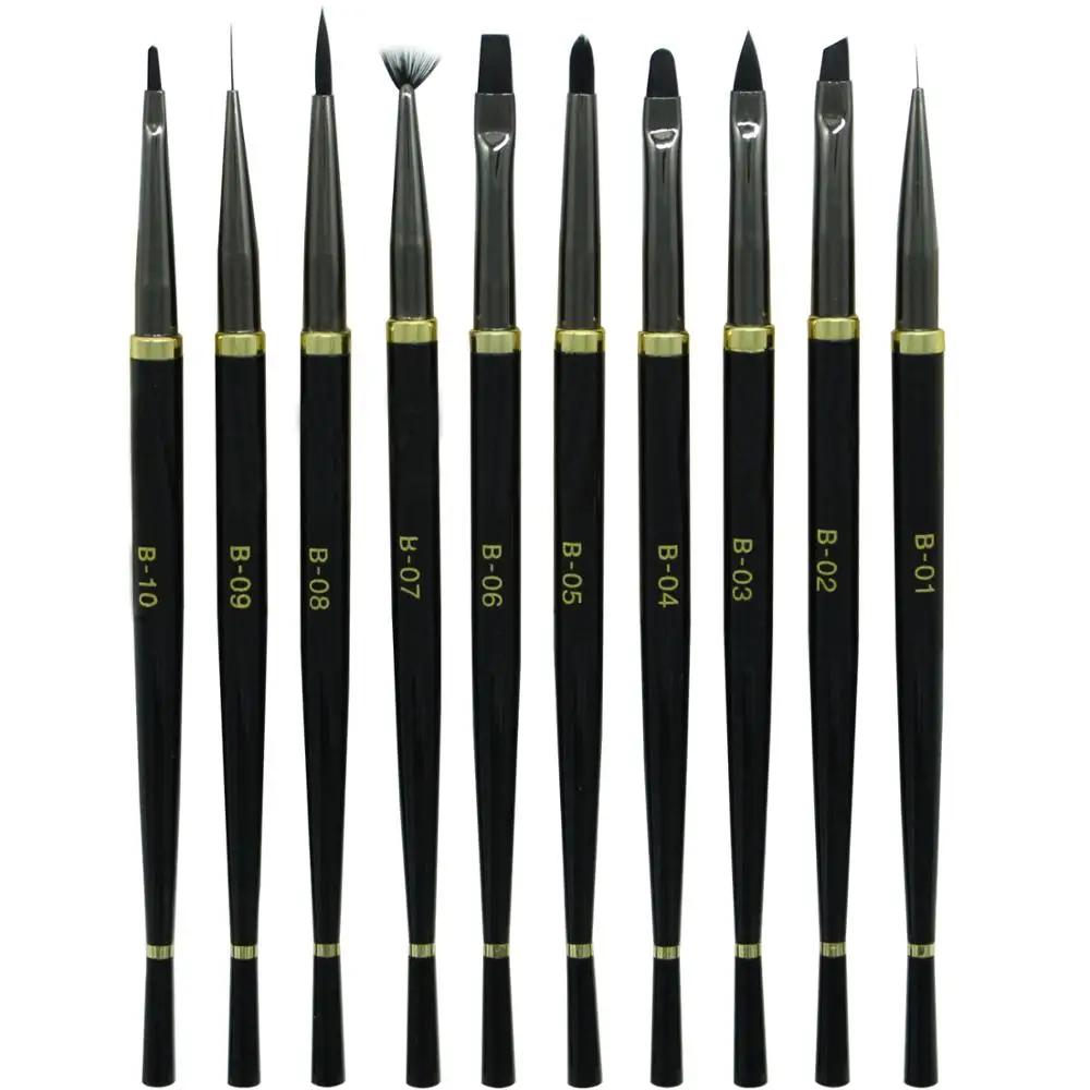 

New Arrival Nail Brush For Manicure Brush Set UV Gel Nail Polish Painting Dotting Pen Gel Carving Extension Nail Tools Kit