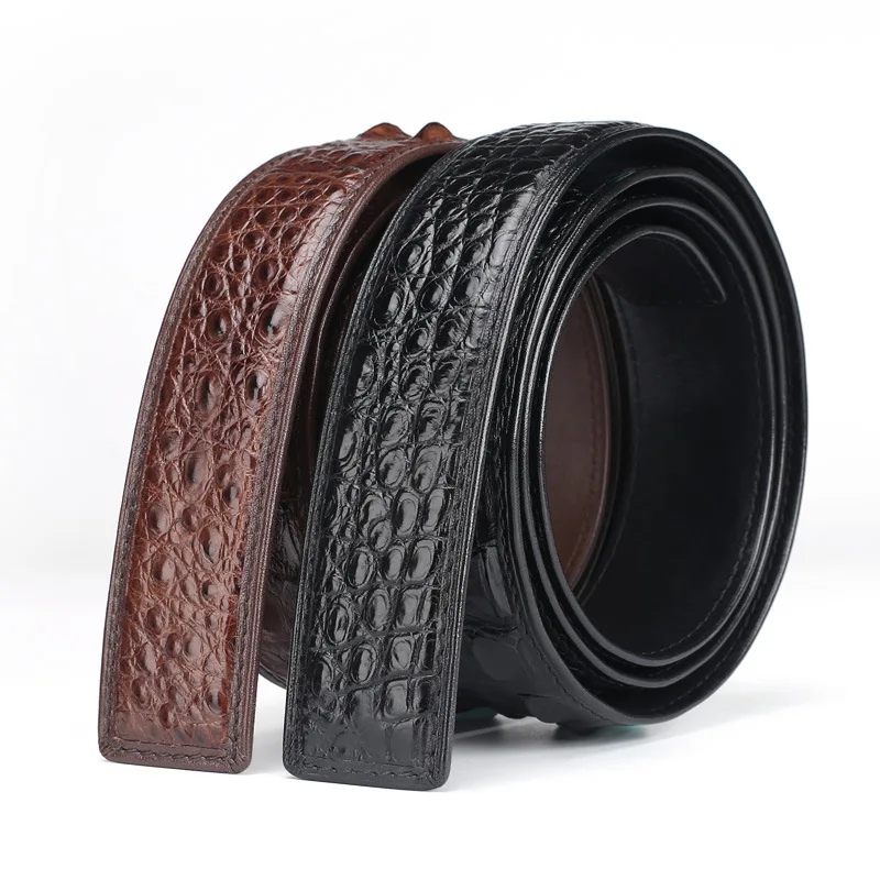 Thailand real crocodile leather men casual belts high quality