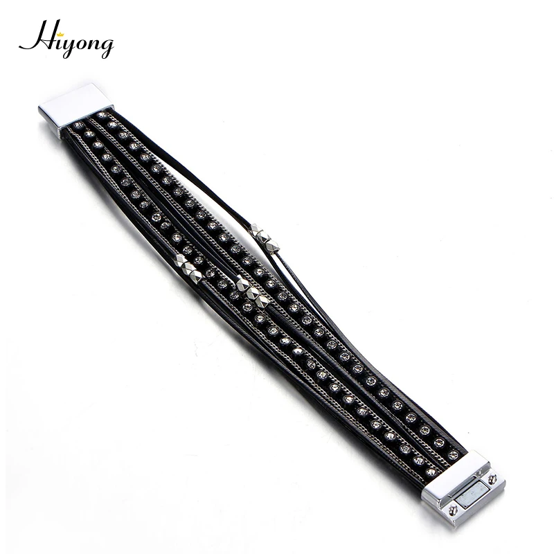 Женские кожаные браслеты в богемном стиле многослойный браслет с белыми