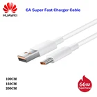 Оригинальный USB-кабель 6A типа C для Huawei Mate 40 30 Pro Supercharger 100150200 см, кабель для передачи данных для P40 P30 Pro Honor 30 S 9X Nova 8 se