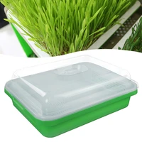 seedling plate seed sprouter tray soil free large capacity healthy wheatgrass grower with cover seedling sprout plate hydroponic
