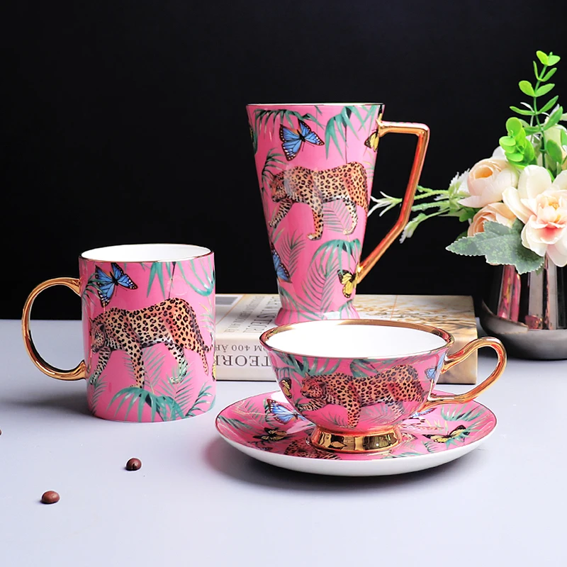 

Kitchen Ceramic & Porcelain Coffee Set Cups & Saucers With Spoon Water /Milk /Tea Pot Wedding Gift Box Packing Birthday Present