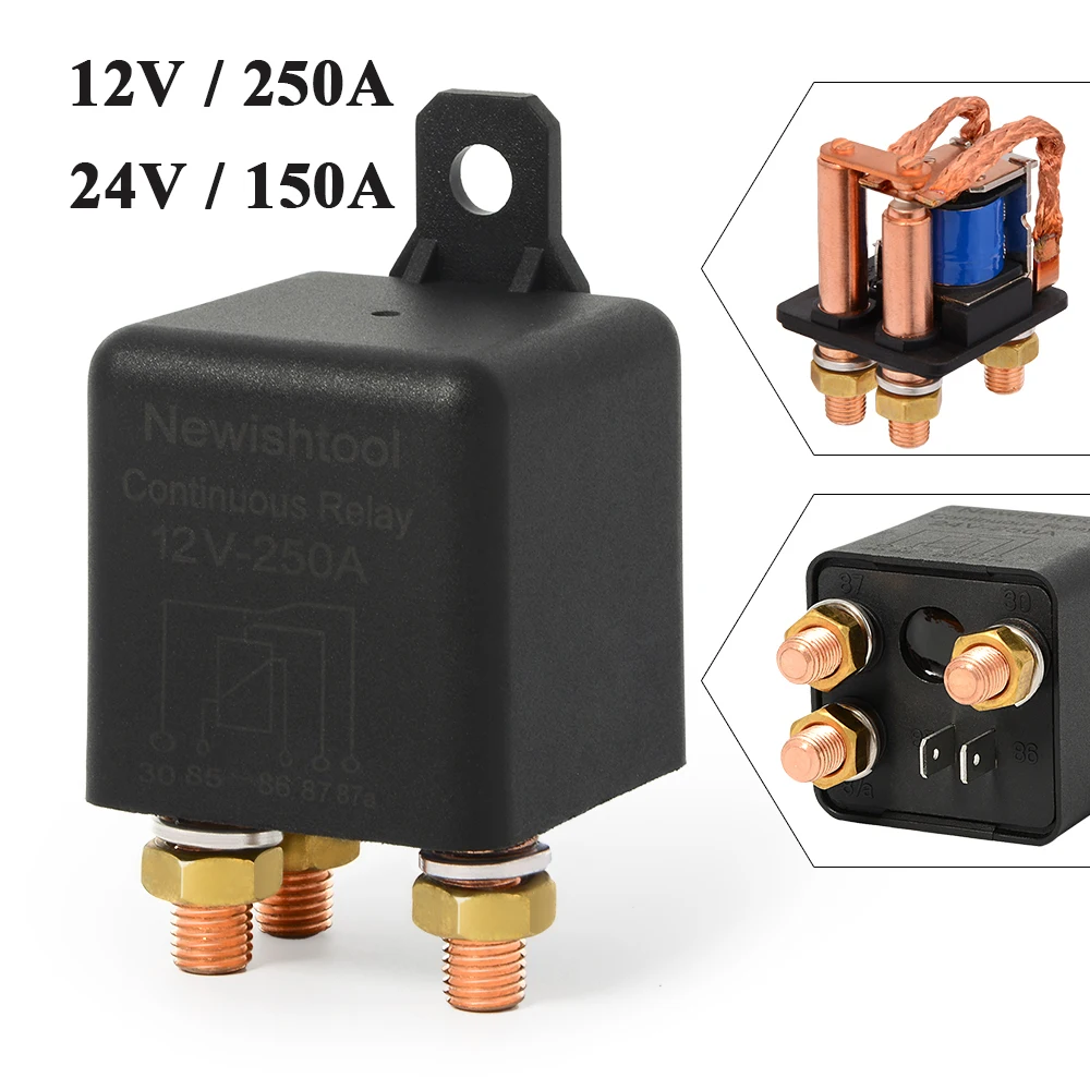 250A/150A 12V 24V высокое Мощность Автомобиль Грузовик Мотор Реле постоянного Тип