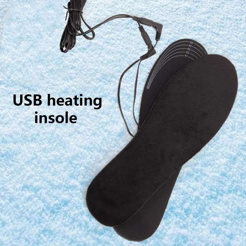 

Heated Insoles Unisex Electric Heating Insoles EVA Comfortable Durable Soft Washable Heating Quickly Heated Insoles