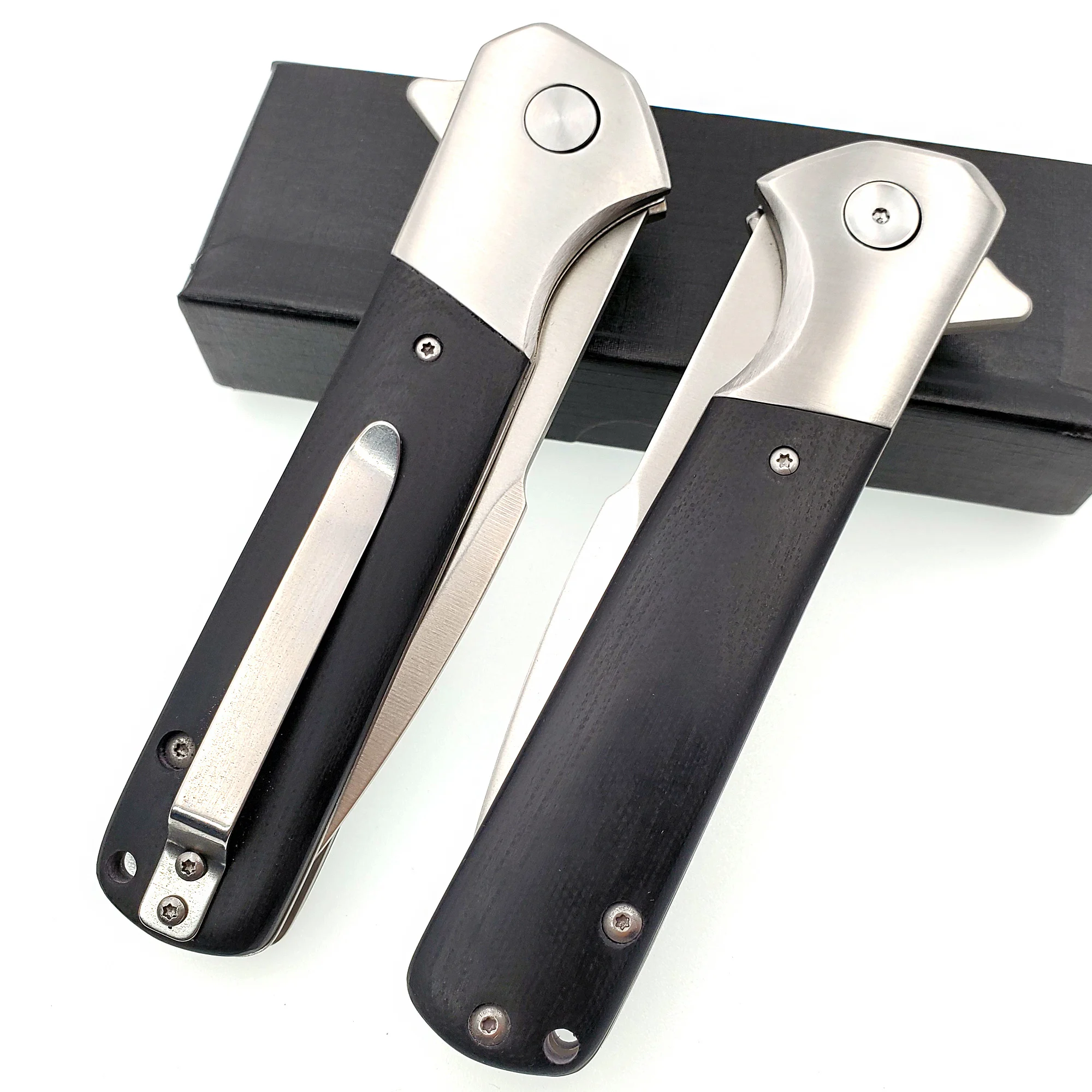 

JSSQ Folding Knife 9Cr18Mov Blade G10 Steel Handle Outdoor Army Survival Tactical Pocket Knives Camping Hunting Diving EDC Tools