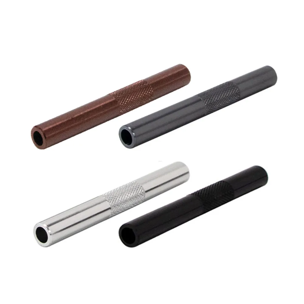 

3PCS/lot 70mm Metal Snuff Snorter Hose Tube Sniffer Aluminum Pen Style Snuff Snorter Dispenser Smoke Pipe Accessories