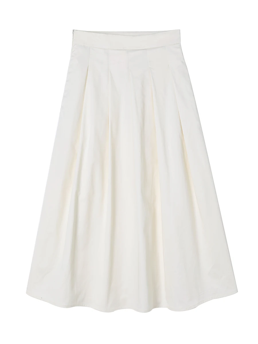 

Solid Color Skirts Romantic A-line Maxi Fashion Long Vintage Elegant Skirts High Waist Jupe Longue Femme Women Clothing DE50QZ