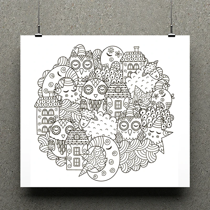 AZSG красивые ночные прозрачные штампы/печать для сделай сам