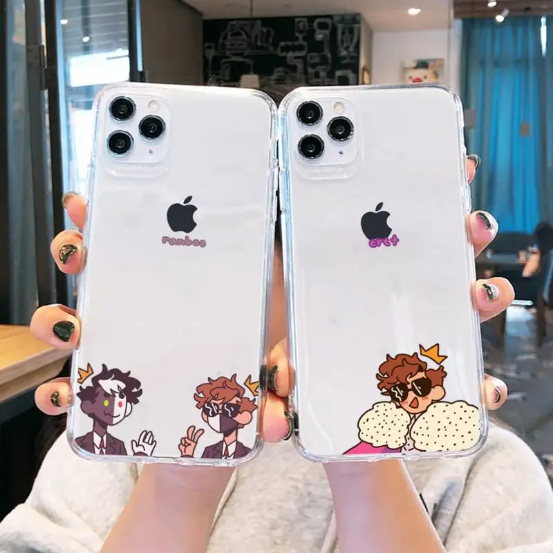 

Dream Smp Phone Case Transparent for iPhone 11 12 mini pro XS MAX 8 Plus 7 X XR