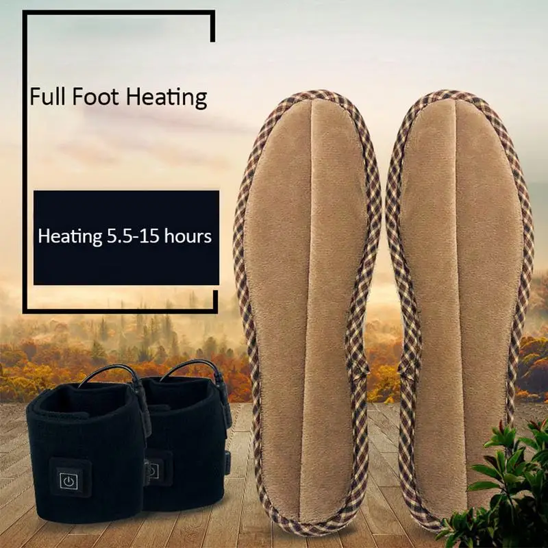 Электрические нагревательные стельки трехуровневый термостат литиевая стелька