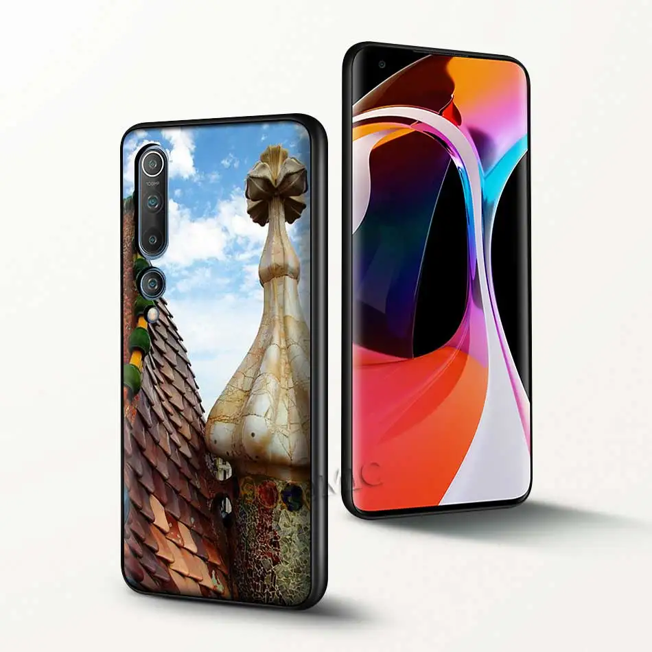 

Casa Batllo Barcelona Spain Case for Xiaomi Mi Note 9T 10 Poco F1 F2 CC9 CC9E A2 A1 8 Lite 9 SE Pro A3 Black Soft Phone Cover