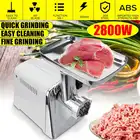 2800W 220V мощный Нержавеющаясталь электрические мясорубки Домашняя колбаса машина мясорубка тяжелых бытовая мясорубка