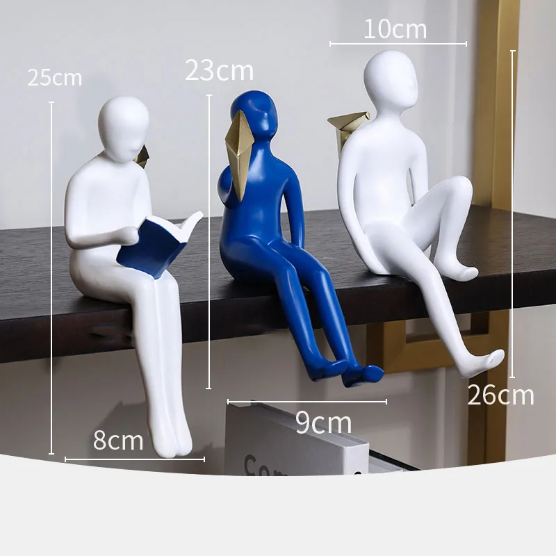 Абстрактные Фигурки статуя оригами журавль Декор персонажи из смолы