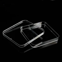 10pcslot disposable 13cmx13cm plastic polystyrene square petri dish culture dish plate for laboratory analysis