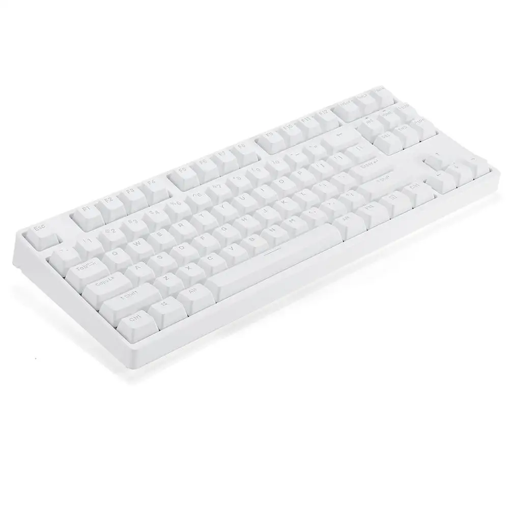 Blue Switch 87 ключ NKRO USB Проводная RGB подсветка переключатель Gateron PBT двойная съемка клавиатуры Механическая игровая клавиатура для E-sport офиса ПК ноутбука - Цвет: Blue Switch