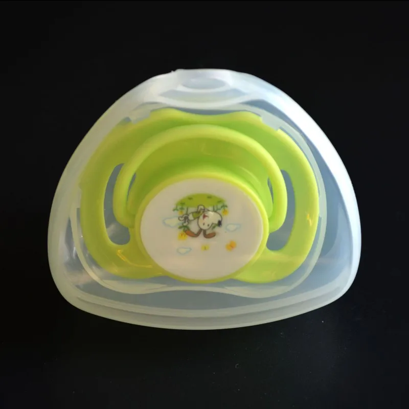 Портативный новорожденных детская пустышка на цепочке с прищепкой чехол коробка