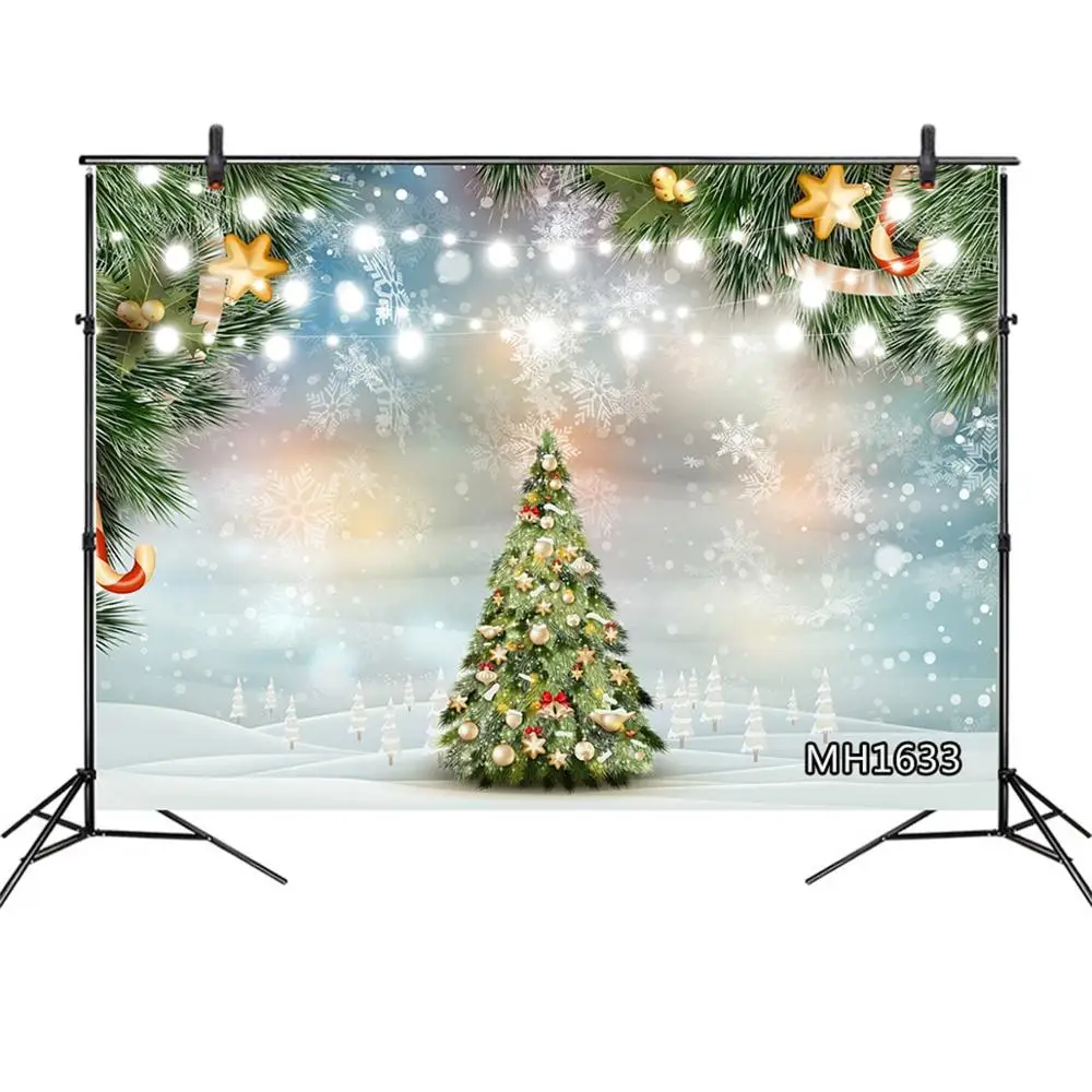 LB сосновая игла Снежинка Рождественская елка цветные шары Фотостудия фоны